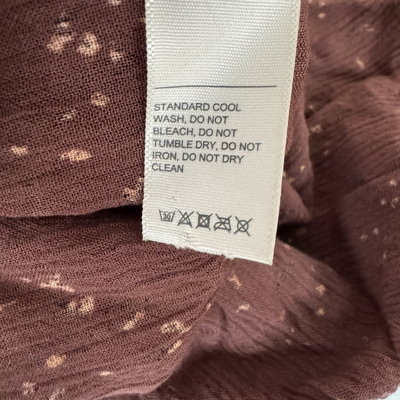 Fat Face Odette Tonal Leopard Dress Womens US Sz 8 Maxi Flutter Sleeve Tie Belt - Picture 16 of 16